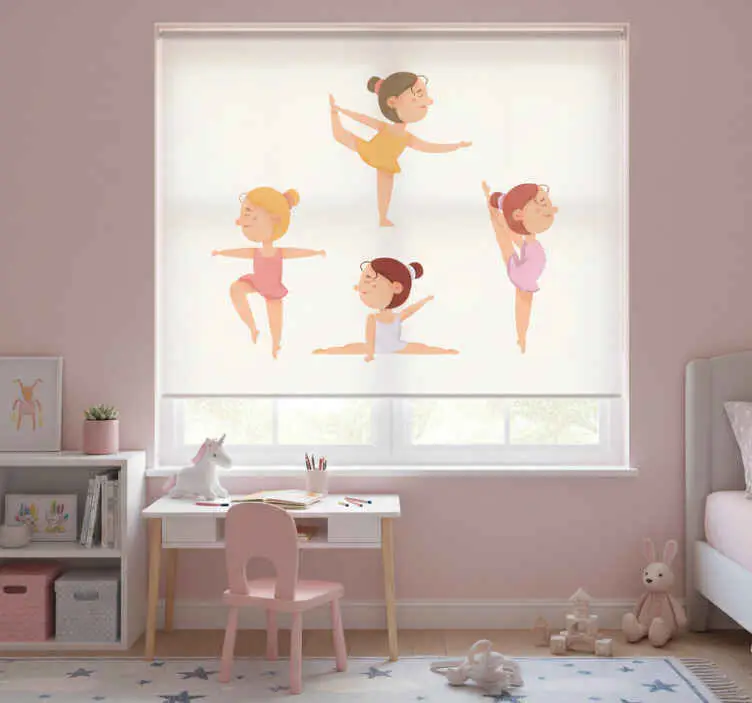 Beställ idag Rrullgardin barn med ballerinasträckning set