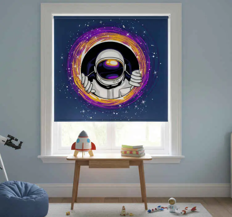 Populär Rullgardin barn astronaut i rymden