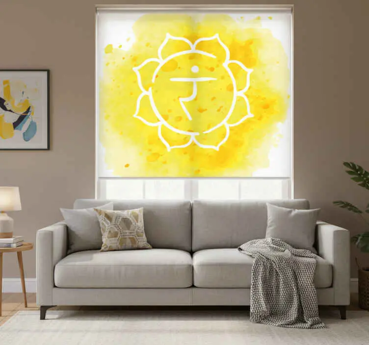 Kampanj Rullgardin vardagsrum solar plexus chakra symbol