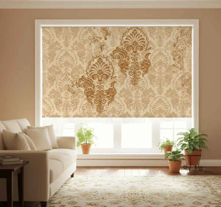 Rullgardin vintage eleganta klassiska motiv Fynd