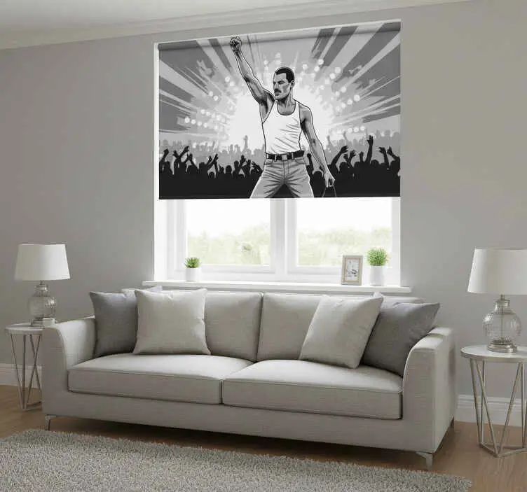 Rullgardin vardagsrum freddie på wembley Säker betalning
