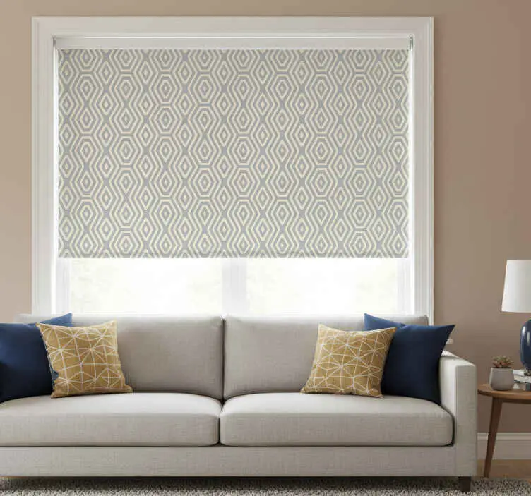Rullgardin modern geometrisk blå guld Säker betalning