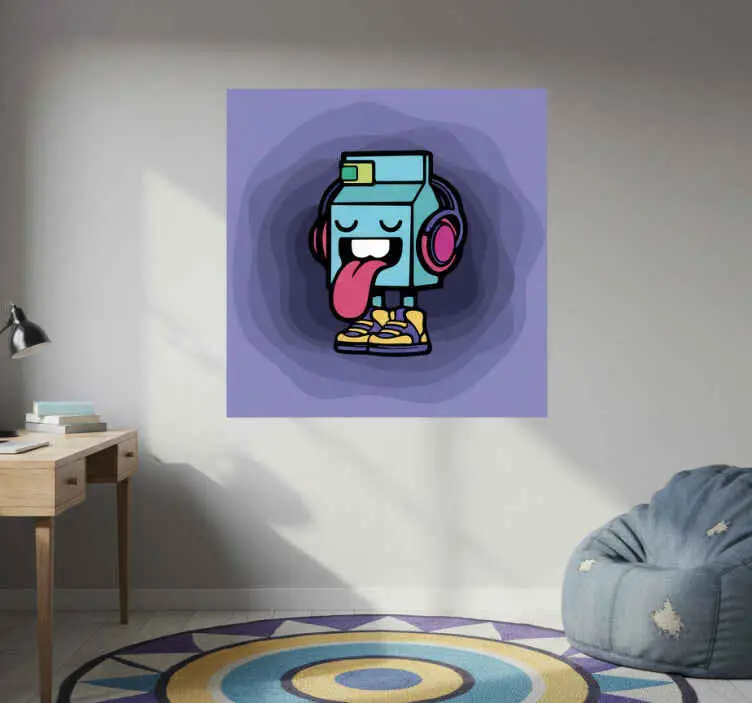 Poster ungfödd mjölkig karaktär graffiti cartoon Kampanj