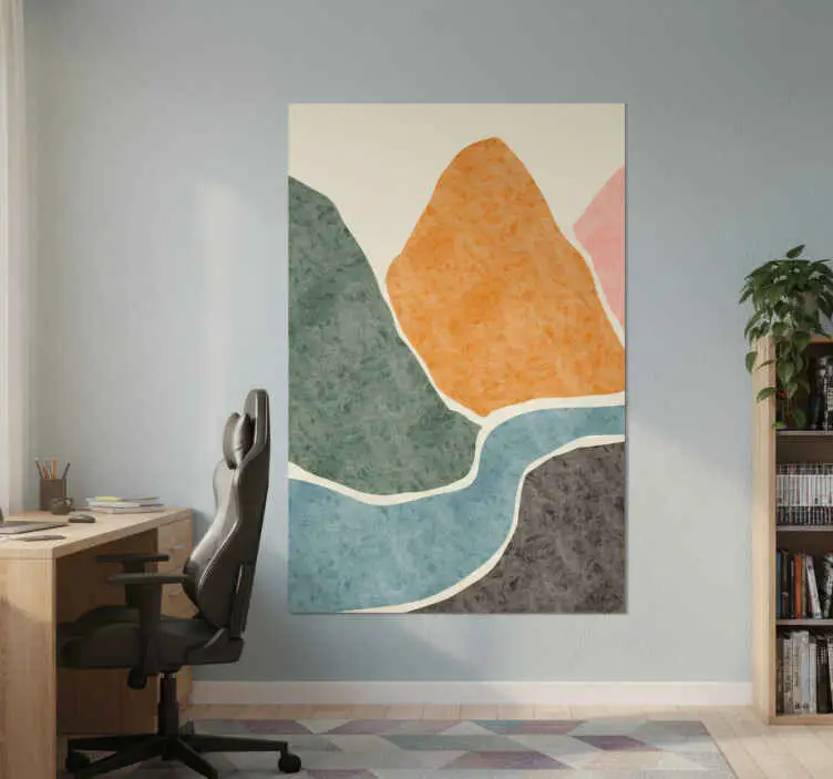Köp nu Poster vardagsrum modern abstrakt målning