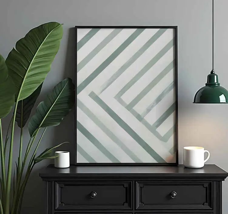 Diagonala ränder Abstrakt poster Billigare