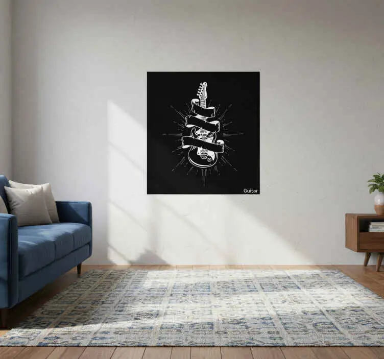 Guitar poster vardagsrum Snabb frakt
