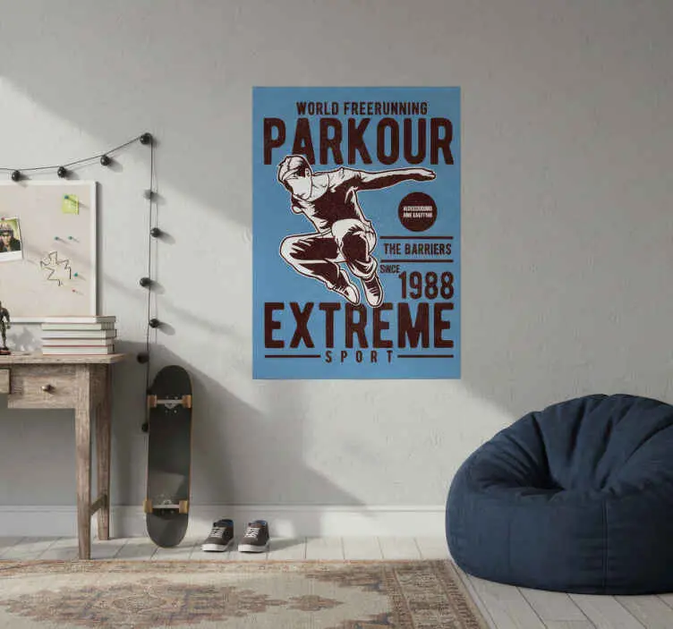 Poster ungfödd vintage parkour Kampanjpris