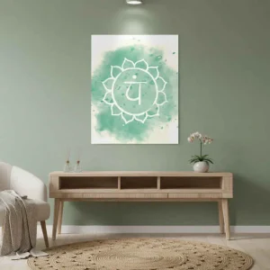 Zen poster vackert hjärtchakra symbol Trygg betalning