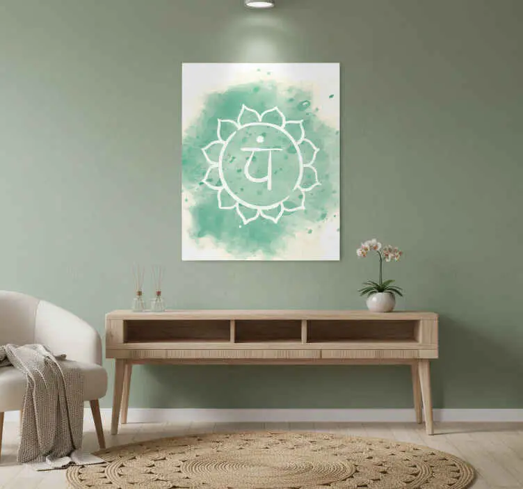 Zen poster vackert hjärtchakra symbol Trygg betalning