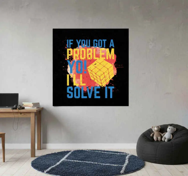 Rabatter Poster ungfödd rubik's kub citat