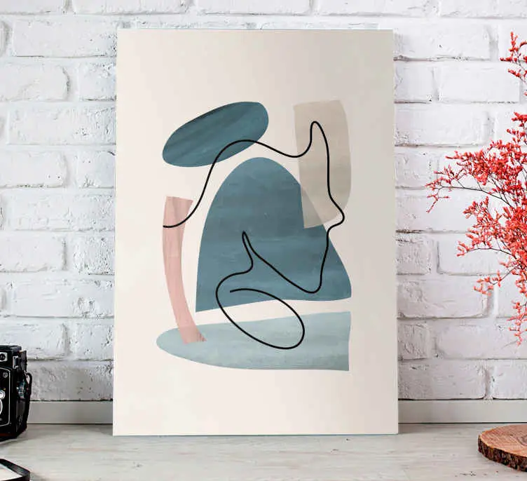 Billig Elegant litografi kontorcanvas tavla konst