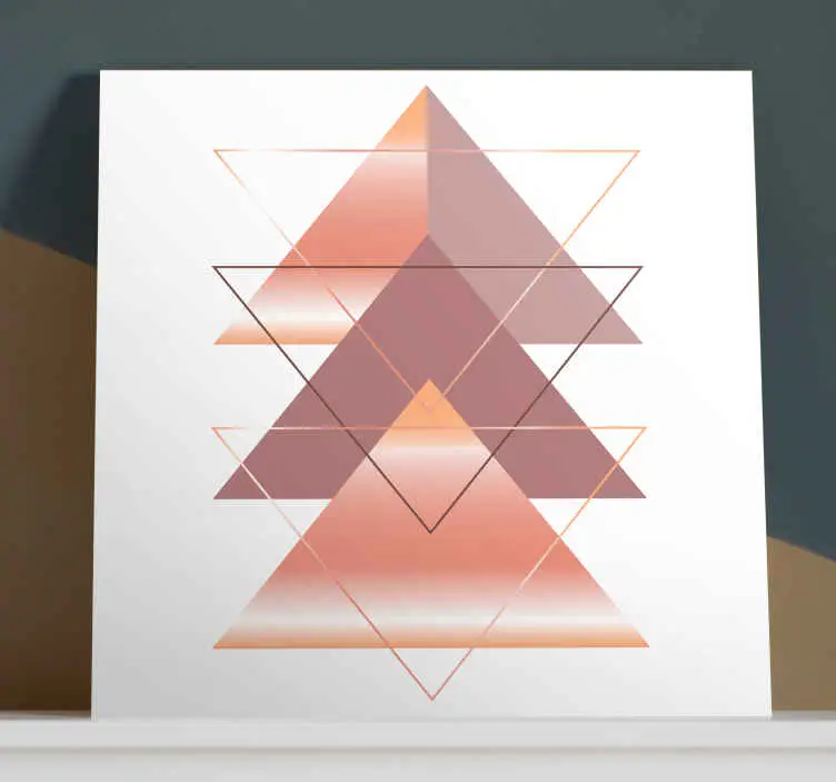 Geometrisk triangelfusion Kanvas geometrisk Endast denna vecka