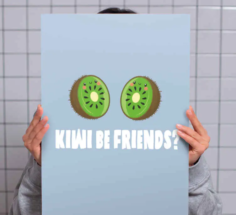 Beställ nu Roligt citat med kiwis canvas tavla citat canvas tavla