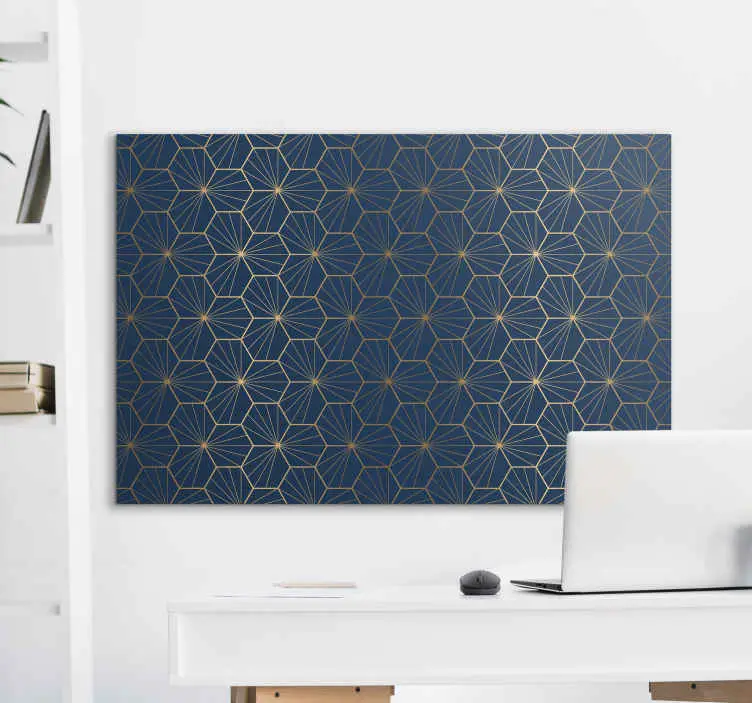 Elegant geometriskt mönster moderna konsttryck påcanvas tavla Rea