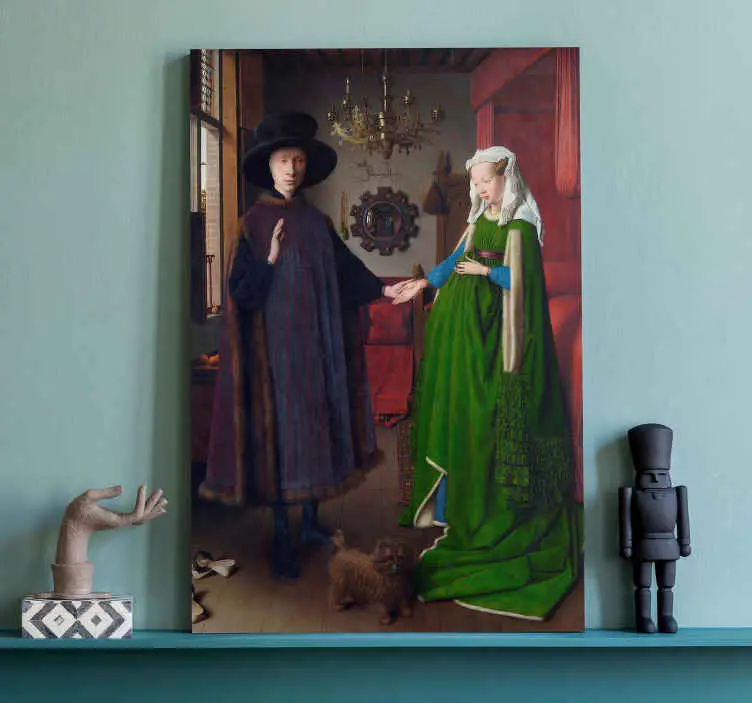 Arnolfini-porträttet målning Köp nu