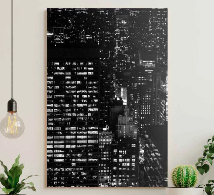 Snabb frakt Stad landskap canvas tavla