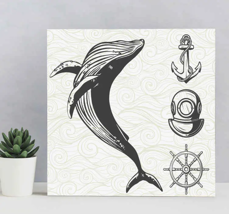 Nautisk rustikcanvas tavla canvas tavla Beställ nu