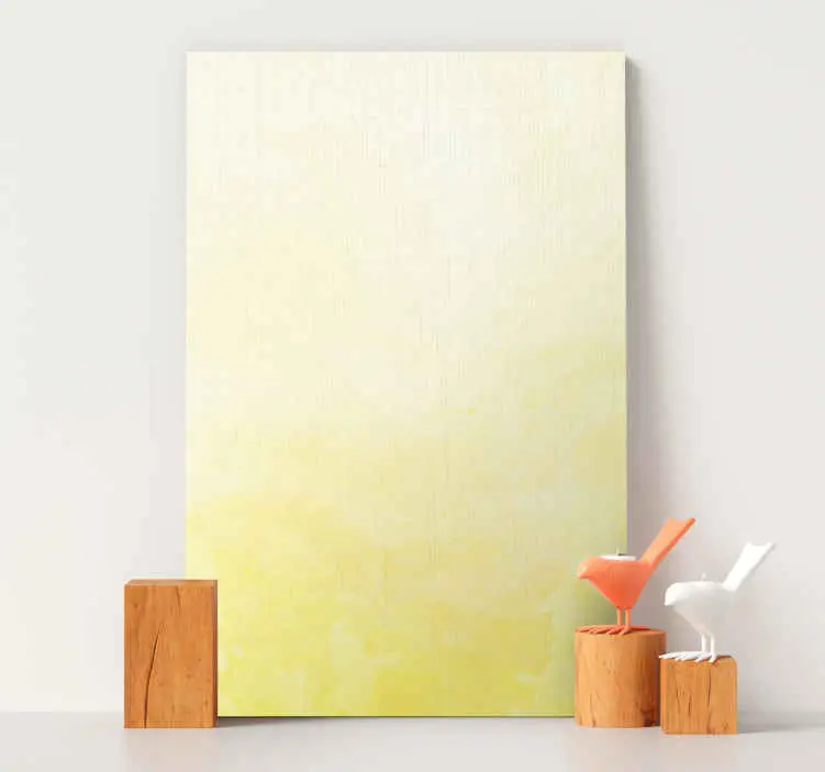 Gul ljus ombre effekt canvaskonst Outlet