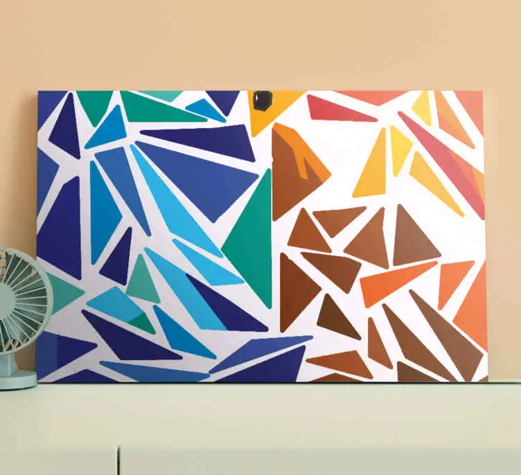 Kanvas geometrisk abstrakt vinklad komposition Billigare