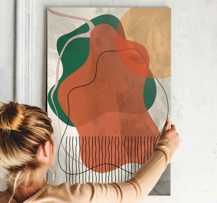 Modern kanvas friforma naturliga former Trygg betalning