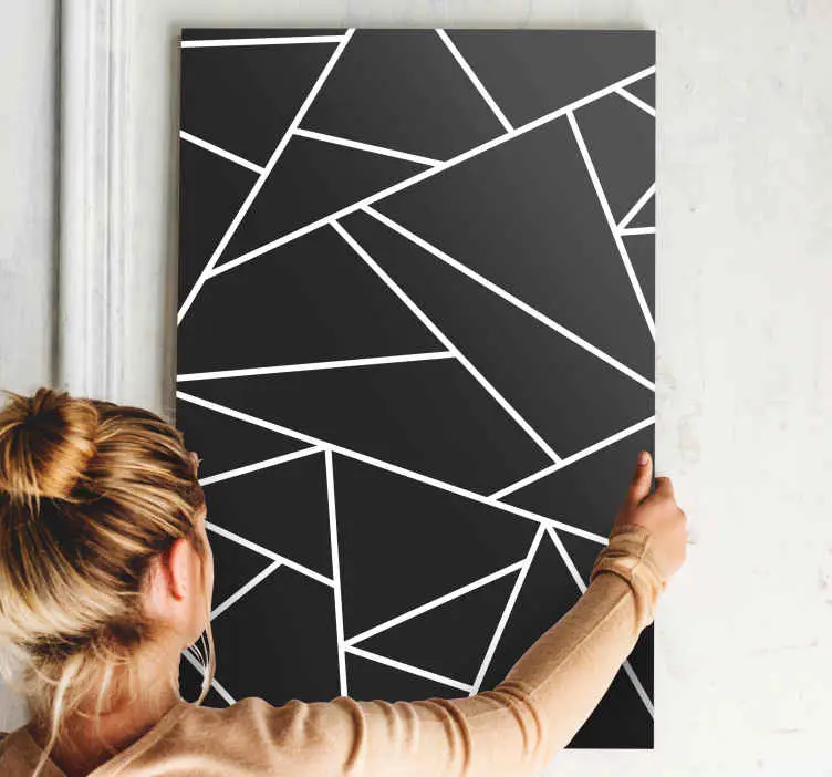 Kanvas geometrisk abstrakt vinklad arrangemang Snabb frakt