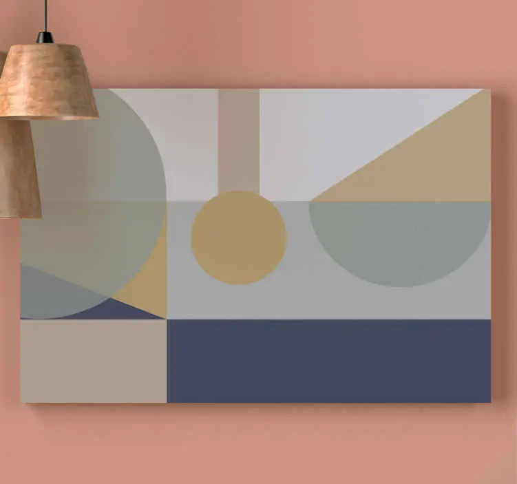 Kanvas geometrisk abstrakta former display Köp nu