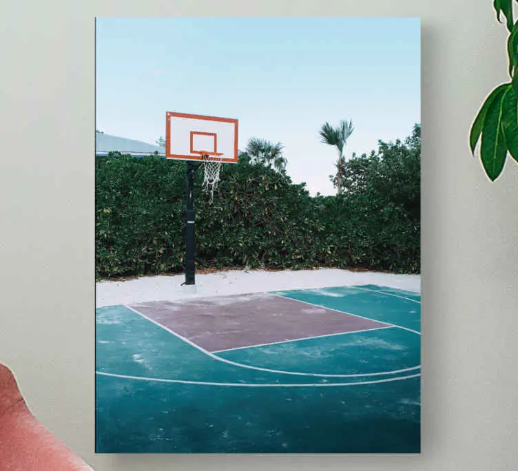 Enkel basketplan hemcanvas tavla canvas tavla Populärt val