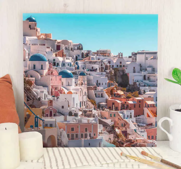 Kanvas städer och länder santorini vacker utsikt Rabatter