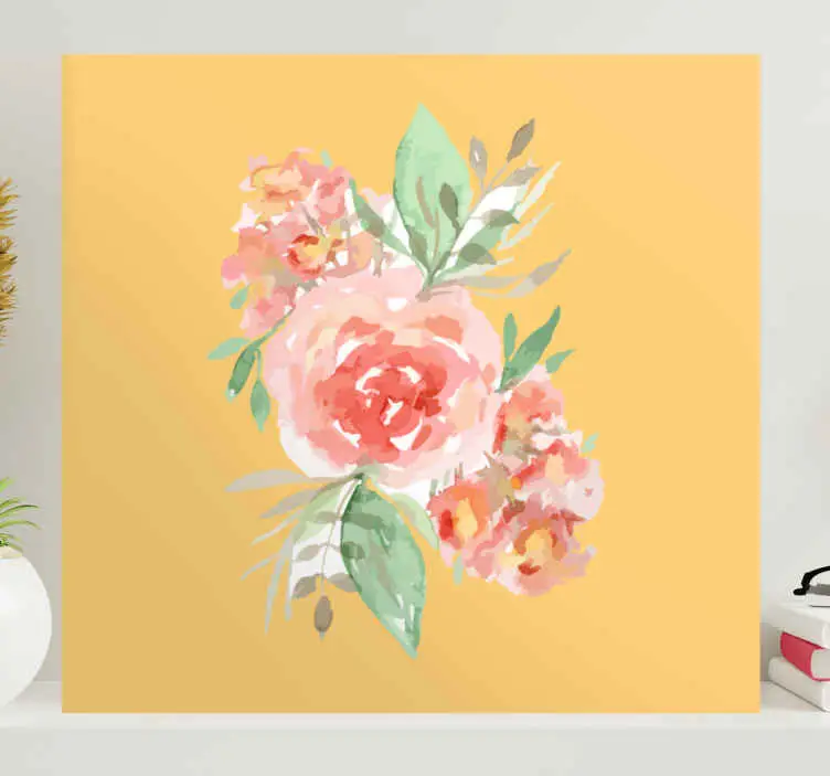 Säker betalning Kanvas blommor och växter floral bukett design