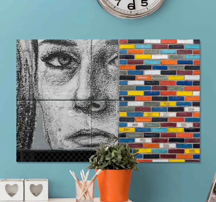 Bästa pris Kanvas människor och karaktärer porträtt och mosaik