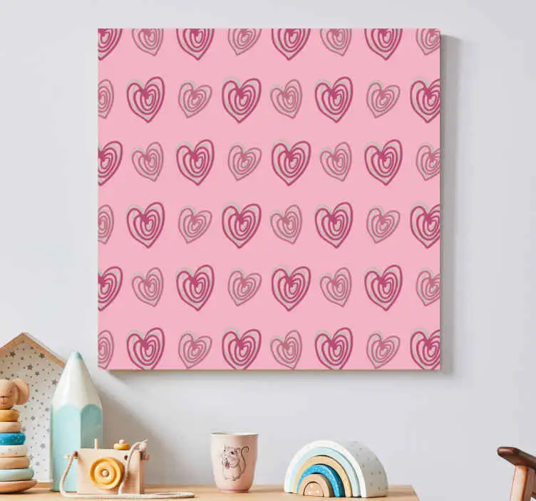 Motiverande kanvas med hjärtformad design Rabatt
