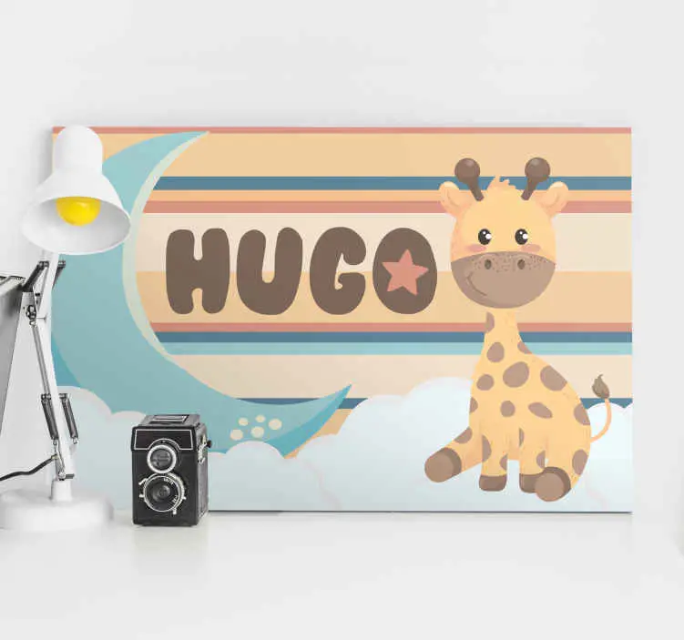 Lekfull giraffdesign Kanvas barnrum Beställ idag