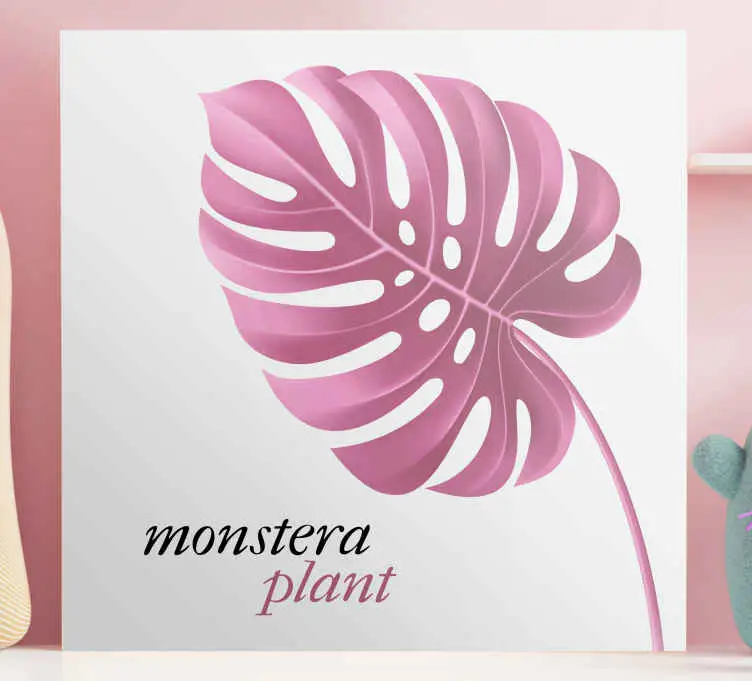 Kanvas blommor och växter monstera växt Sänkt pris