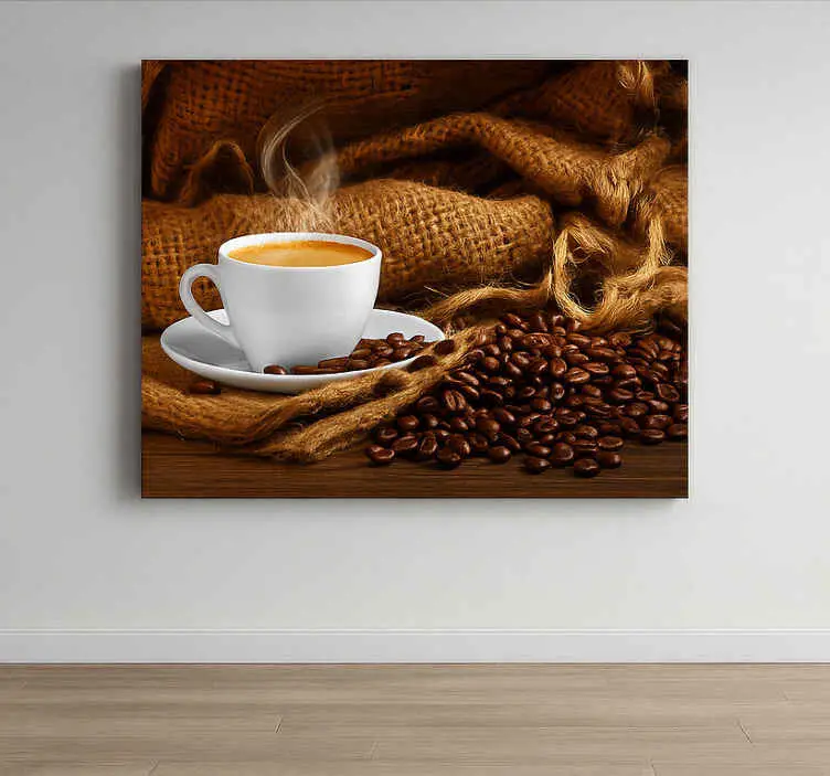 Beställ idag Kaffekorn och kopp Kanvas kök
