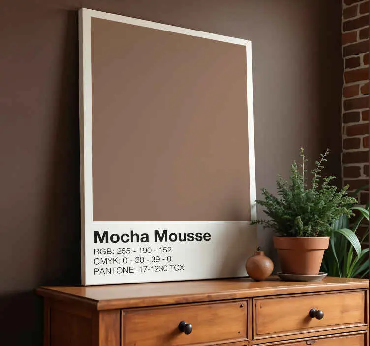 mocha färgkomposition Modern kanvas Fynd