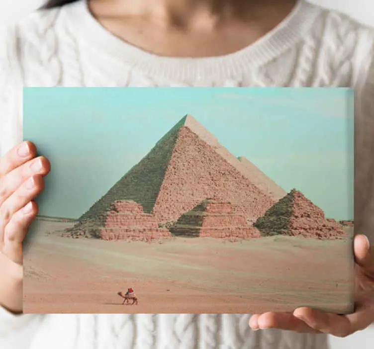 Kanvas städer och länder pyramiderna i giza Nyhet