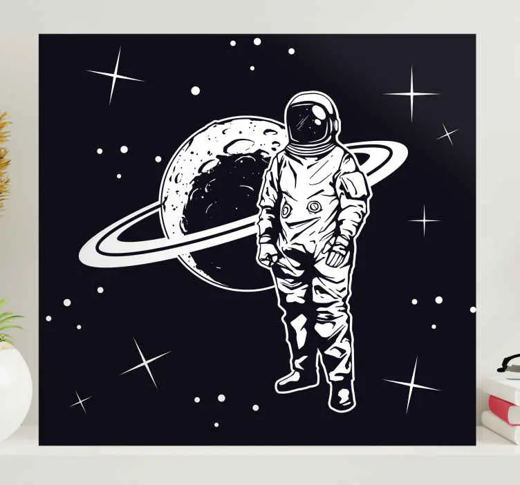 Videospel canvas tavla kosmonaut i omloppsbana Premium