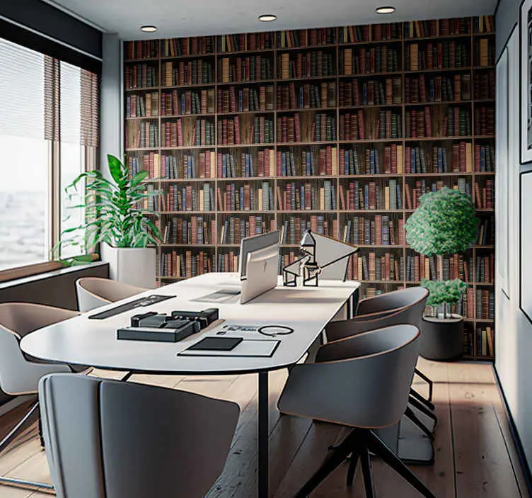 Endast idag Biblioteks böcker Tapet til kontor