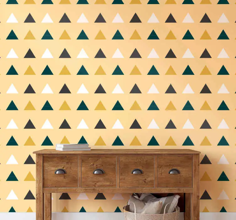 Trygg betalning Färgade trianglar geometriska triangel tapeter