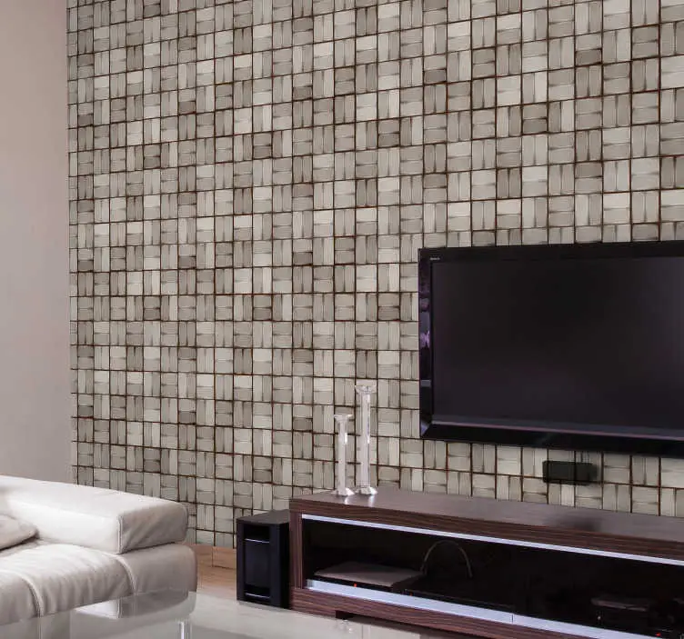 Handla nu Sten bakgrund: mosaik vintage tapet