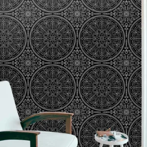 Zentangle stil prydnad blommiga tapeter Kampanjpris