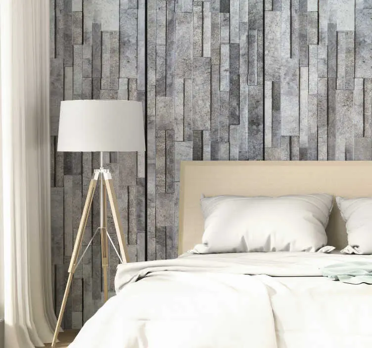 Billigare Geometrisk stenmosaik Tapet stenar