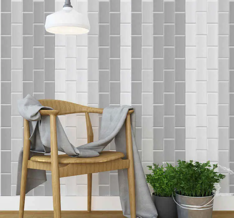 Utförsäljning Sten look kakel effekt tapet