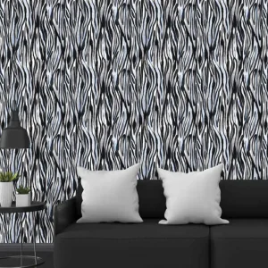 Zebra rand motiv Zebra tapet Rabatter