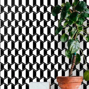 3d kubiskt mönster tapet geometriska former Beställ idag