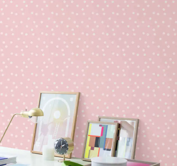 Utförsäljning Mjukt prickmönster Tapet cirklar, prickar och polka dots