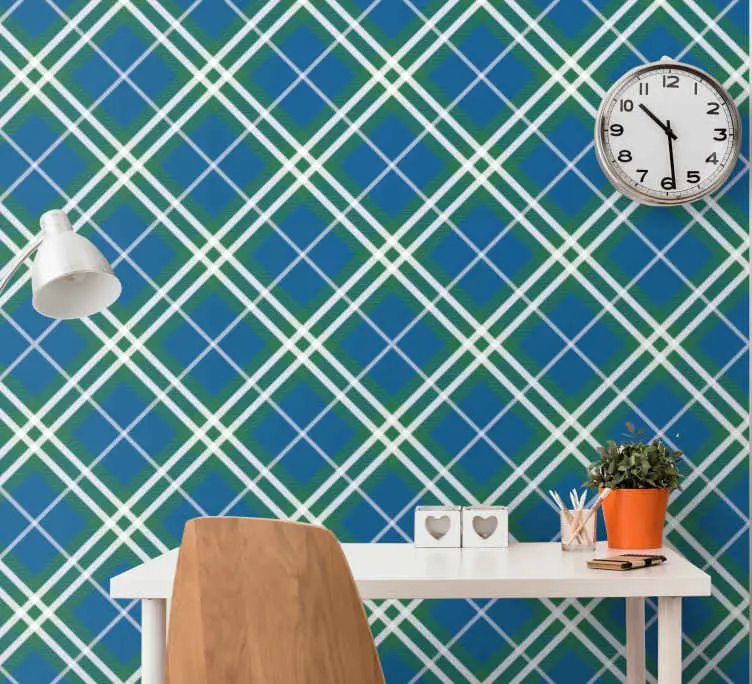 Lågt pris Geometrisk pläd tapet geometriska former