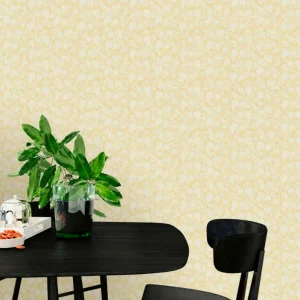 Abstrakt gult motiv Tapet blad Populär