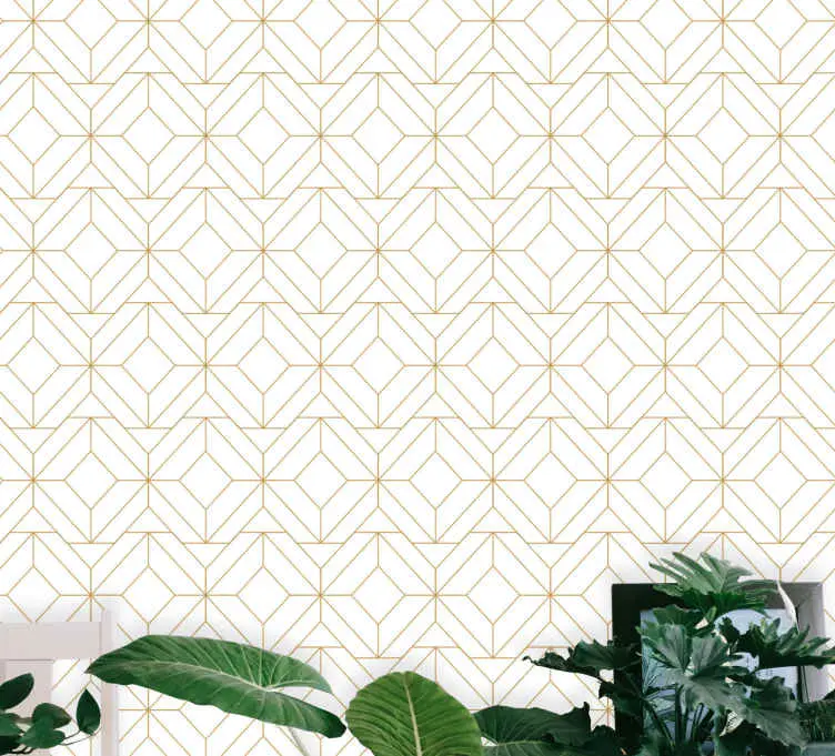 Fynd Geometrisk kubdesign tapet geometriska former