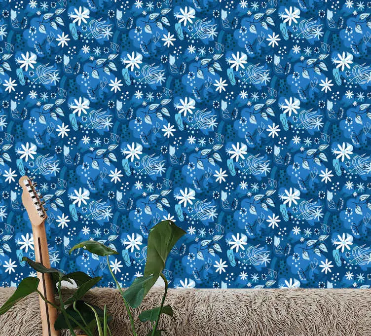 Blomsterfaunamotiv Tapet konst Begränsat antal